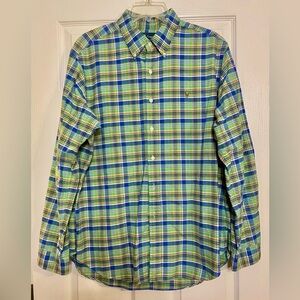 POLO RALPH LAUREN Multi Color Classic Fit Plaid Shirt XL FLESH Colored PONY